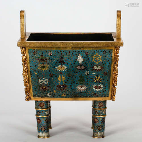 CHINESE CLOISONNE CENSER