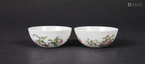 CHINESE FAMILLE ROSE PORCELAIN BOWLS