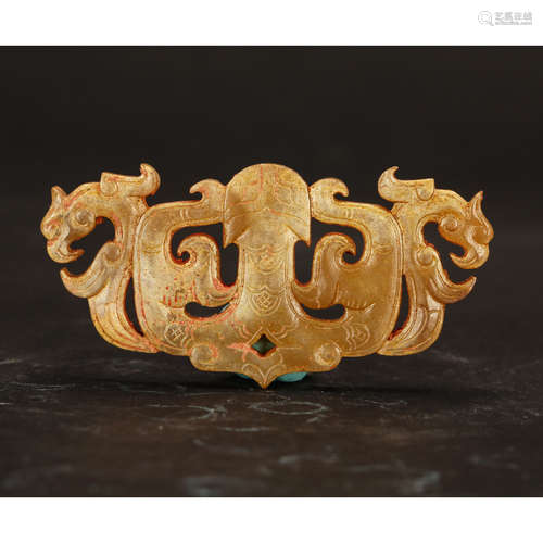 CHINESE JADE DRAGON PENDANT