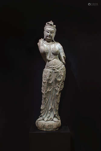 CHINESE LARGE WOOD FIGURE