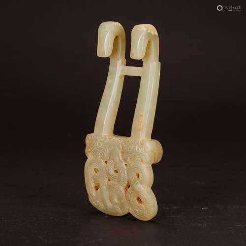 CHINESE JADE BELT HOOK