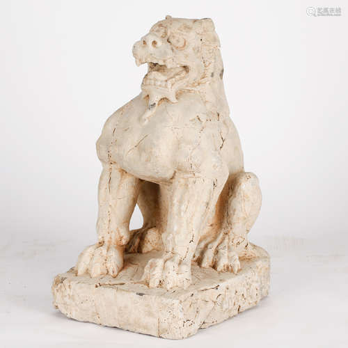 CHINESE STONE CARVED FOOLION