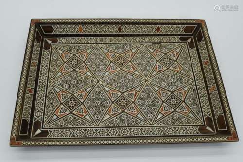 SYRIAN MADE MOTHER OF PEARL INLAY TRAY