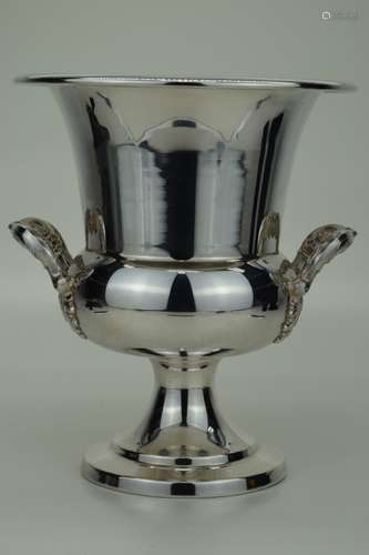 VINTAGE SILVERPLATE TROPHY CHAMPAGNE COOLER