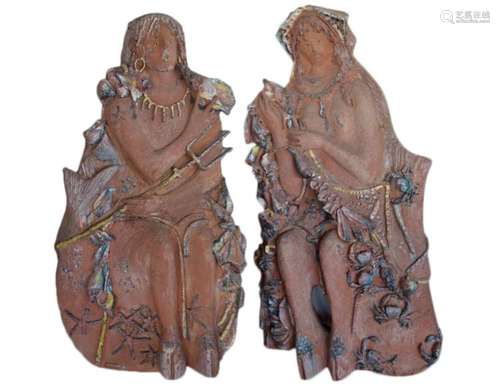 UGO LUCERNI (ITAL.,1900-1989) EARTHENWARE FIGURES