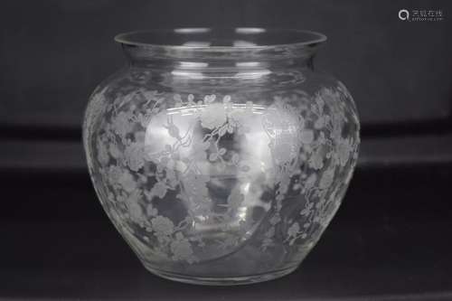 CAMBRIDGE ROSEPOINT CRYSTAL BOWL