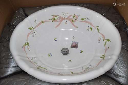 VINTAGE DESIGNER SINK & FAUCET SET NEW OLD STOCK