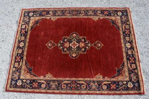 LARGE FLORAL ORIENTAL AREA RUG