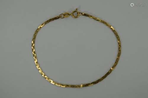 14K GOLD ITALIAN LINK BRACELET