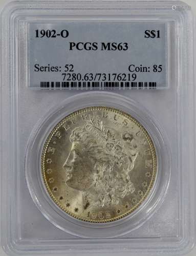 1902-O US $1 SILVER MORGAN DOLLAR COIN MS63