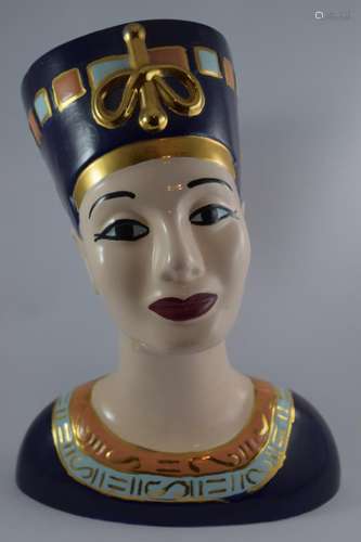 ARNEL'S POTTERY EQYPTIAN QUEEN NEFERTITI BUST