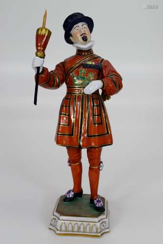 DRESDEN POTSCHAPPEL PORCELAIN YEOMAN OF THE GUARD