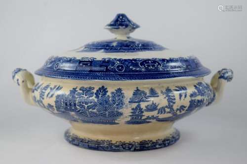 19TH C. EDGE MALKIN & CO BURSLEM LIDDED TUREEN