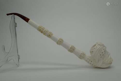 LARGE VINTAGE MEERSCHAUM SULTAN SMOKING PIPE