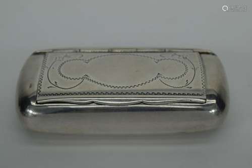 VINTAGE SWEDISH STERLING SILVER SNUFF BOX