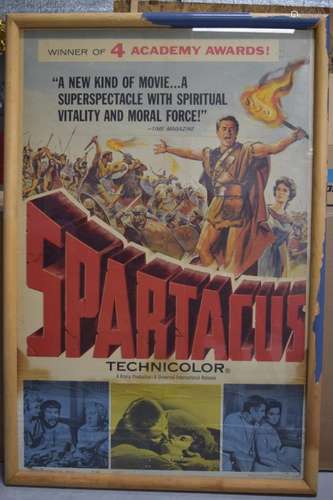 VINTAGE SPARTACUS TECHNICOLOR MOVIE POSTER