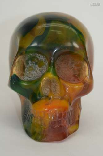 LARGE END OF DAY BAKELITE SKULL