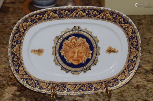 5 PCS T. LIMOGES PORCELAIN BACCHUS PATTERN SERVING