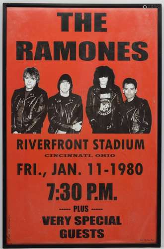 THE RAMONES RIVERFRONT STADIUM CONCERT POSTER