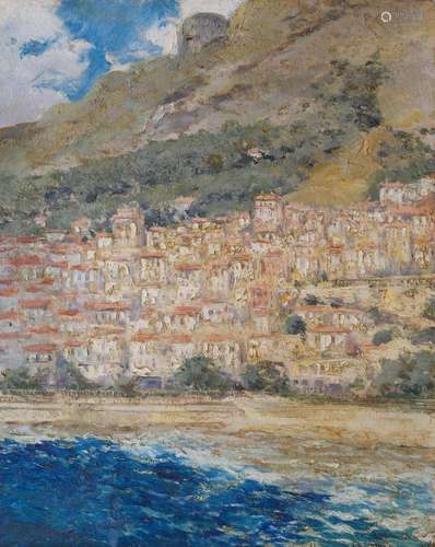 LOUIS ABEL-TRUCHET (1857-1918) Monaco, « La Condamine », ca.1890