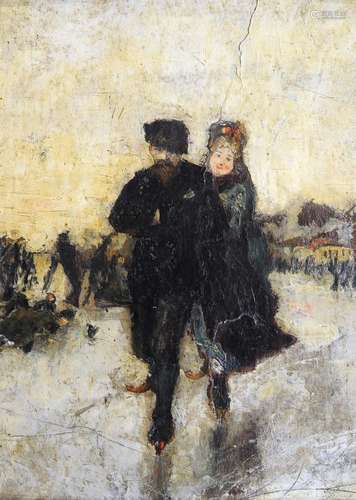 ALEXANDROVICH VALENTIN SEROV (1865-1911), ATTRIBUE Patinage sur glace