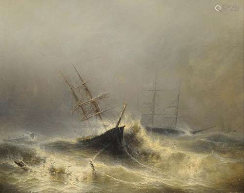 IVAN CONSTANTINOVICH AIVAZOVSKI (1817-1900), ATTRIBUE Marine par tempête