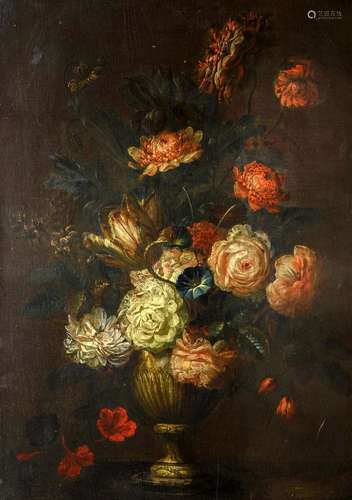 KAREL VAN VOGELAER Dit « CARLO DEL FIORI » (1653-1695), ATTRIBUE Nature morte aux fleurs