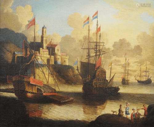 ORAZIO GREVENBROECK (c.1670-1743) ATTRIBUE Scène portuaire