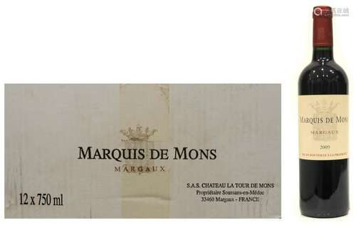 CHÂTEAU MARQUIS DE MONS 2009 France, Bordeaux, Margaux