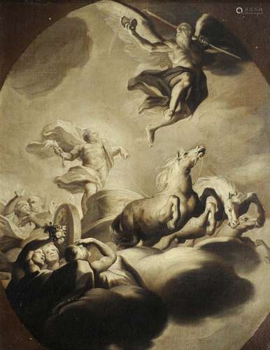 GIACOMO DEL PO (1652-1726), ATTRIBUE Le Jour, grisaille