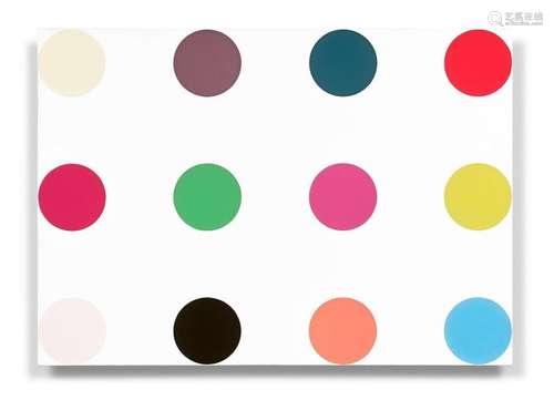 ¤ Damien HIRST (Né en 1965) CEFOXITIN - 2010 Household gloss sur toile