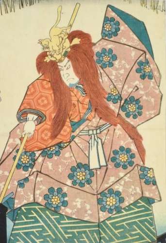 Utagawa Toyokuni		Scène de kabuki Gravure sur boi...