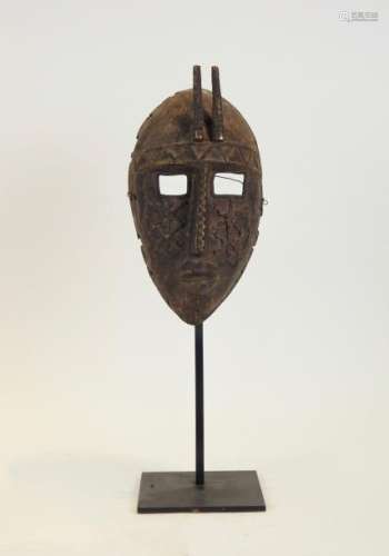 Masque Bronze Mali, ethnie Bambara H 26 cm		Masqu...