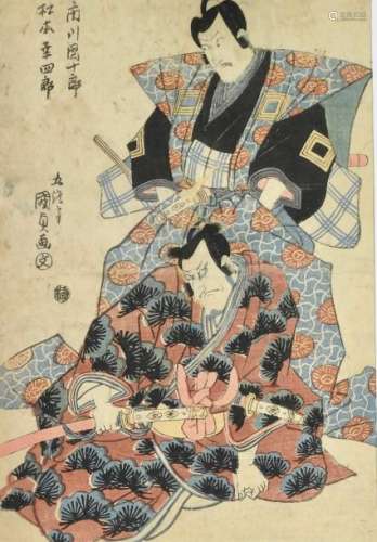 Uragawa kunisada		Acteur de Kabuki Gravure sur bo...
