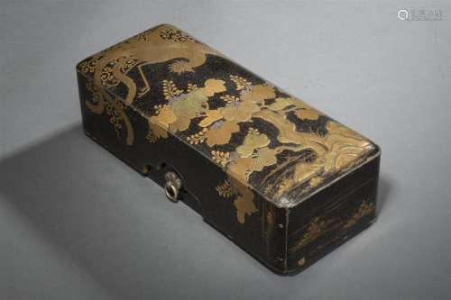 Boîte à lettres Fumibako en laque Japon, XIXe sièc...