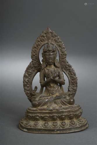 Statuette de Vajrasattva en bronze Tibet, fin du X...
