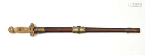 Chine, XIXe siècleDouble épée, avec deux lames ...