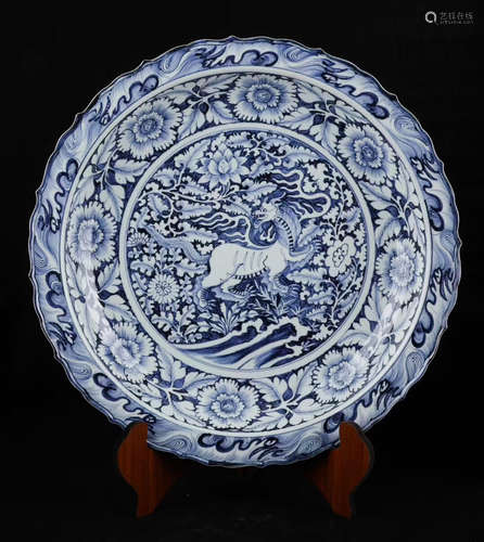 A BLUE&WHITE MONSTER PLATE