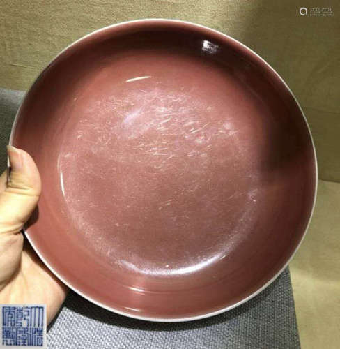 RED GLAZE PLATE