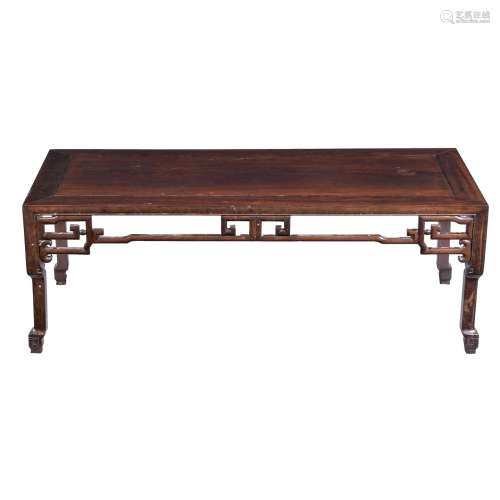 A Chinese hardwood low table