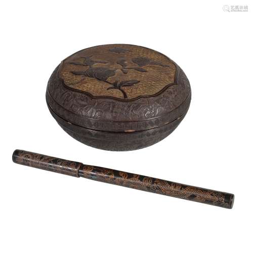 A Tianqi style calligraphy brush and cover