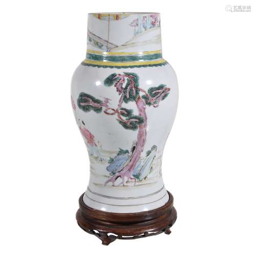 A Chinese Famille Rose vase