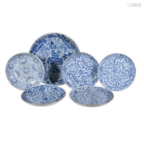 A large Chinese blue and white dish