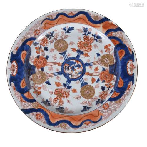 A Chinese Imari large dish