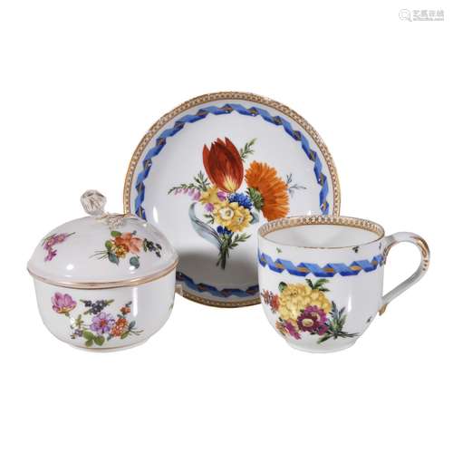 A Meissen (Marcolini) coffee cup and saucer