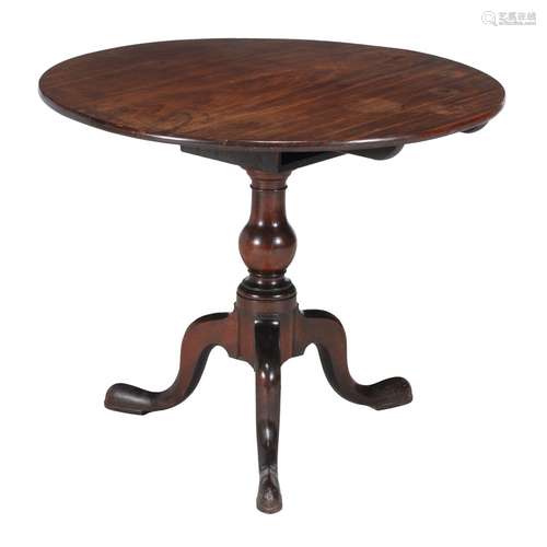 A George III mahogany tripod table