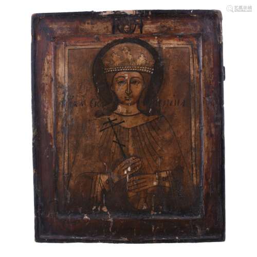 A 19th century icon of St Veronica