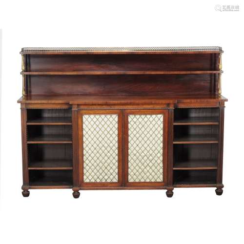 A George IV rosewood side cabinet
