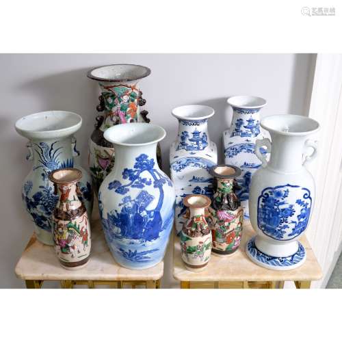 A selection of modern Chinese vases