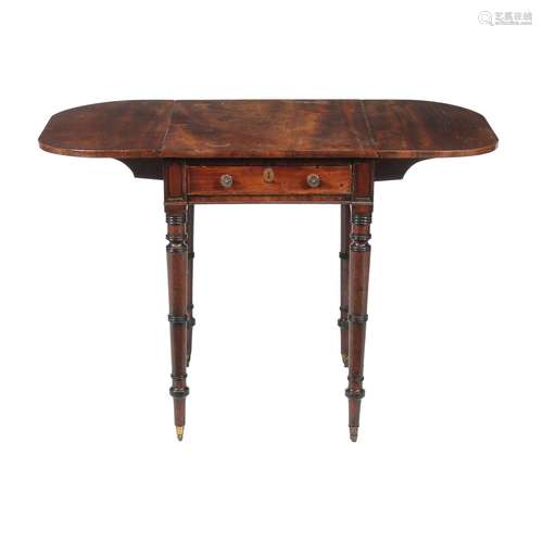 A Regency mahogany Pembroke side table